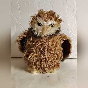 Douglas Cuddle Toy Co Shaggy Owl Plush Stuffed Animal Beans 6"